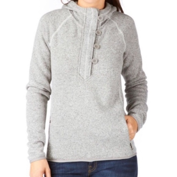 The North Face Jackets & Blazers - North Face Grey Crescent Sunshine knit hoodie.